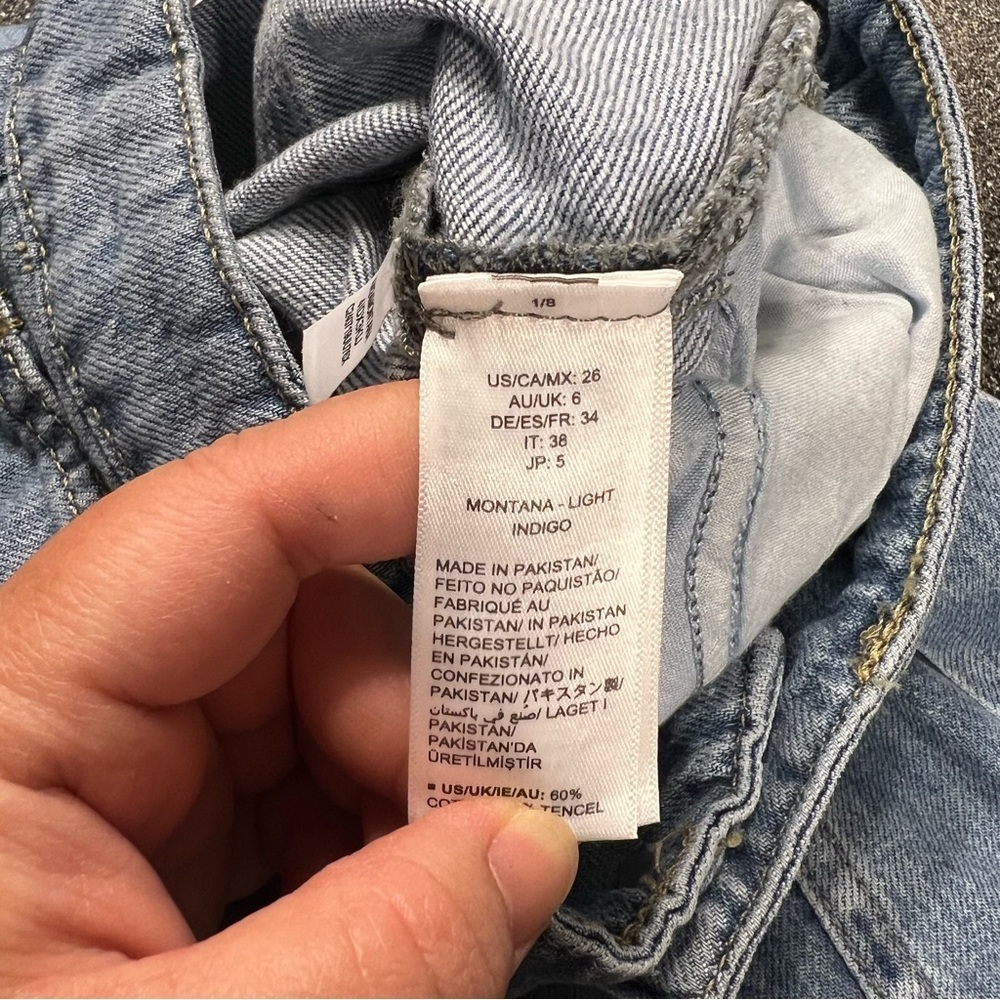 NWT The Drop Women's Montana Light Indigo Cargo Jeans Size 26 - Picture 11 of 14
